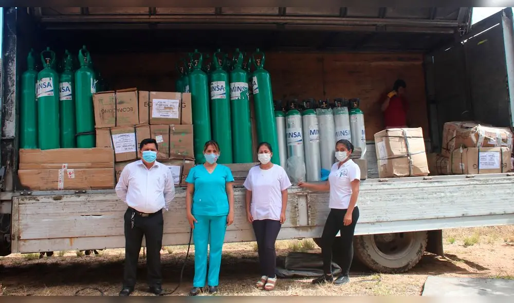 Insumos médicos fueron recepcionados por autoridades de la Red de Salud de Condorcanqui. Foto: Gobierno Regional Amazonas.