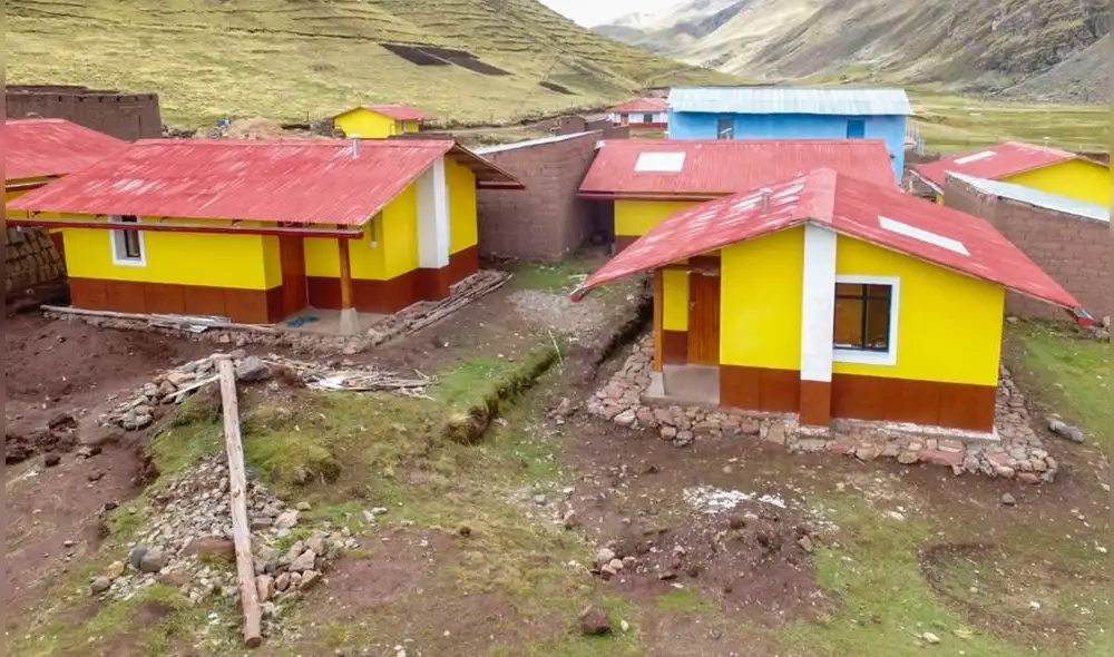 Viviendas brindarán abrigo y protección a familias pobres en época de heladas. Foto: Andina.