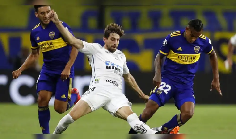 Boca Juniors vs. Santos jugarán en el Estadio Urbano Caldeira a las 5:15 p. m. (hora peruana). Foto: EFE