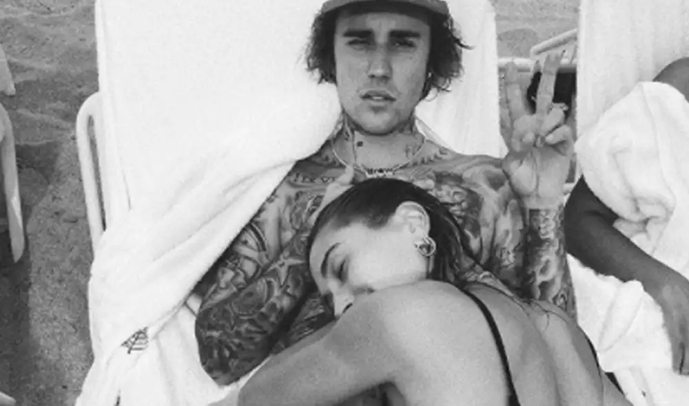 Justin Bieber y Hailey Baldwin posan muy enamorados desde Hawái. Foto: Instagram