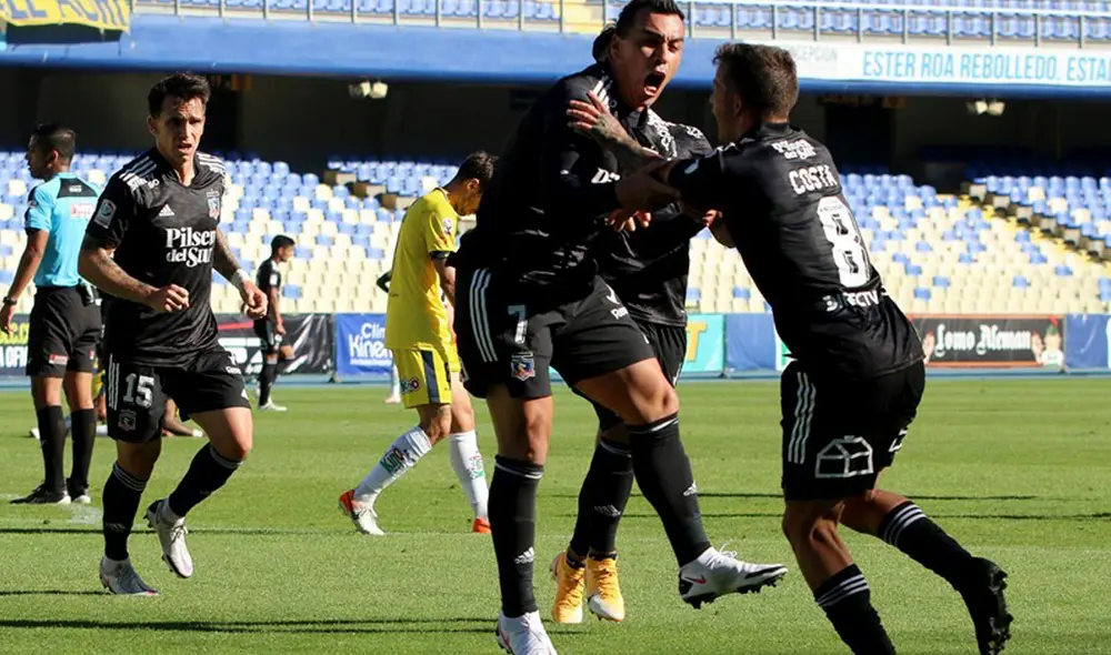 La celebración de Gabriel Costa tras salvar a Colo Colo de la derrota. Foto: Campeonato Nacional La celebración de Gabriel Costa tras salvar a Colo Colo de la derrota. Foto: Campeonato Nacional