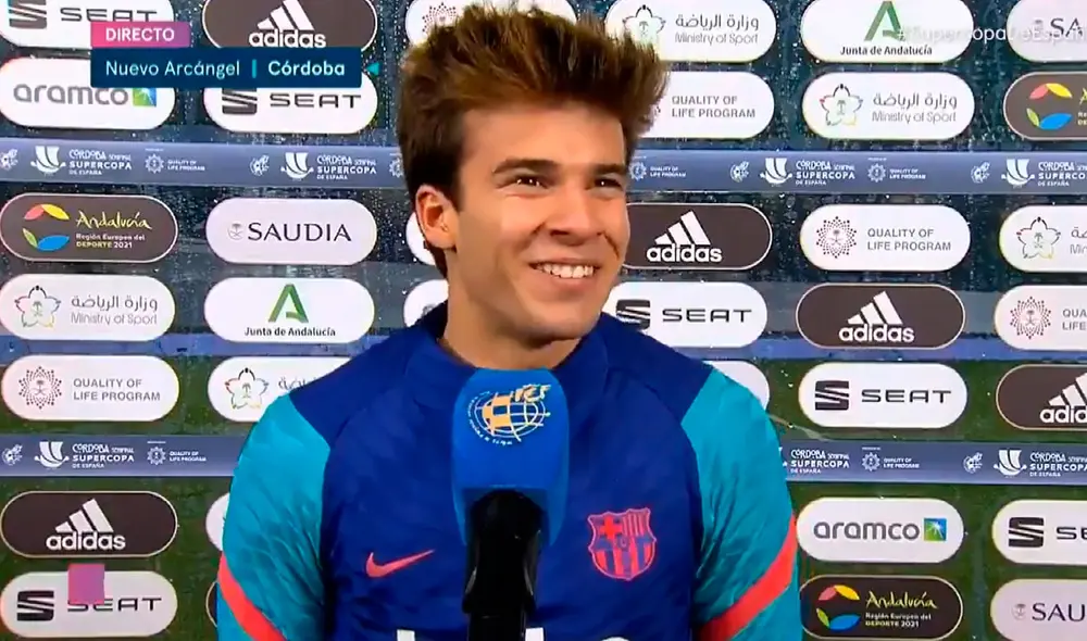 Riqui Puig anotó el quinto penal del FC Barcelona. Foto: captura, Fútbol en Movistar Riqui Puig anotó el quinto penal del FC Barcelona. Foto: captura, Fútbol en Movistar