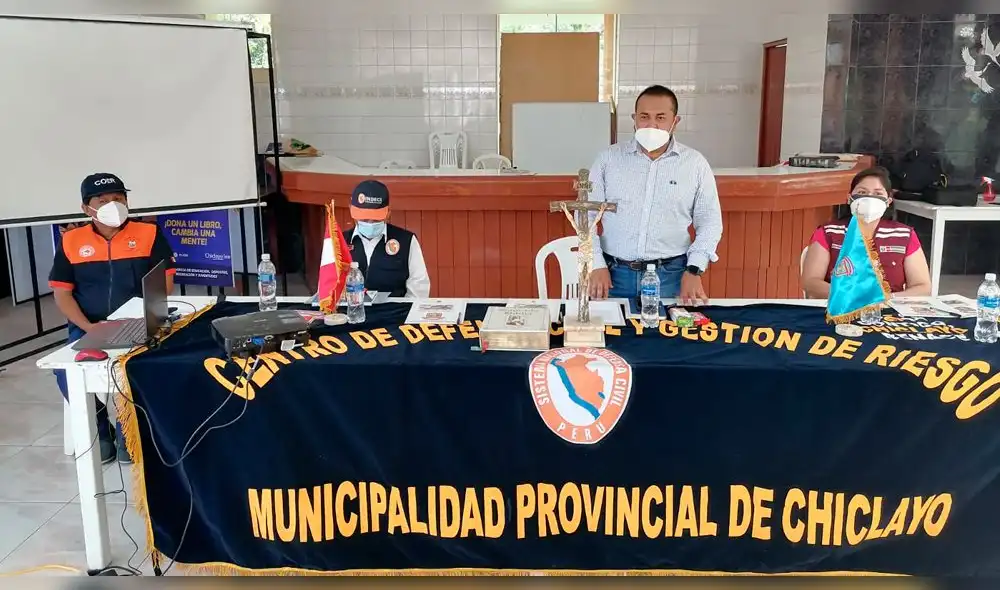 Integrantes de plataforma de Defensa Civil de Chiclayo. Foto: COER.