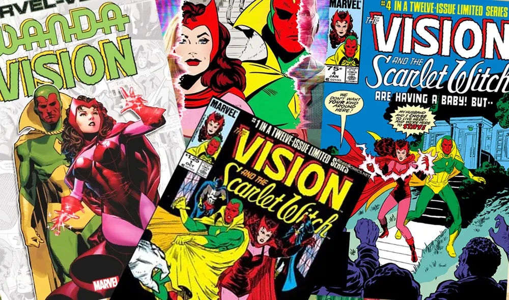 Wanda y Vision han protagonizado un gran número de cómics a lo largo de los años. Foto: composición/Marvel Comics
