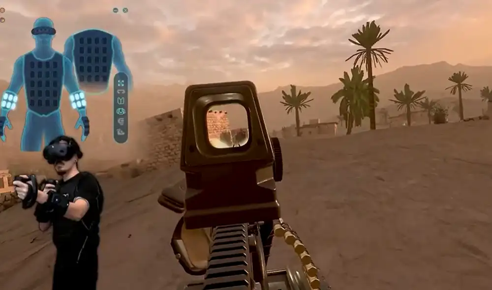 Habrá dos modelos de este chaleco háptico. Foto: captura de YouTube Habrá dos modelos de este chaleco háptico. Foto: captura de YouTube