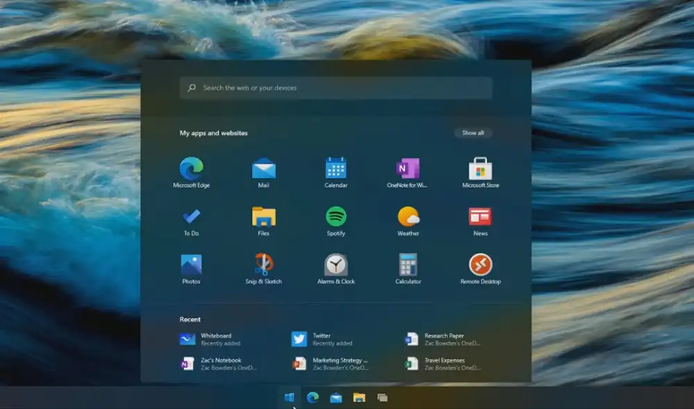 Windows 10X sería presentado en algún momento del 2021. Foto: captura de YouTube