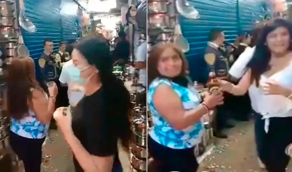 Personas realizaron fiesta en inmediaciones del mercado Modelo. Foto: captura de Facebook Personas realizaron fiesta en inmediaciones del mercado Modelo. Foto: captura de Facebook