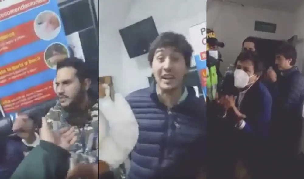 Los dos hermanos quedaron detenidos, a pesar de que su padre intentó frustrar las diligencias. Fotos: captura de video/ PNP