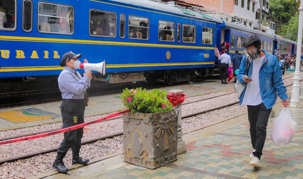 Una de las medidas es vigilar desde el desembarque de pasajeros del tren. Foto: Municipalidad de Machupicchu