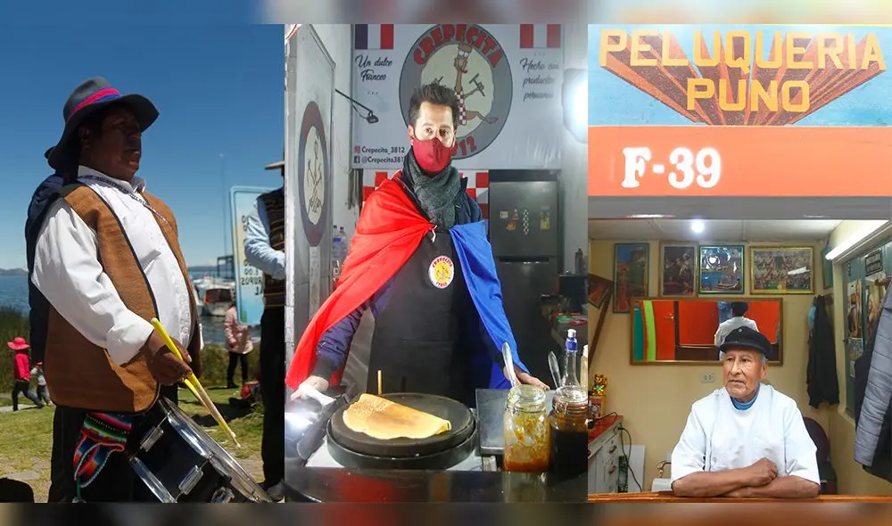 Nazario “Huancachito” Charca, Emile Abbasi y Honorato Vilca salen adelante con sus negocios. Foto: Juan Carlos Cisneros / La República.