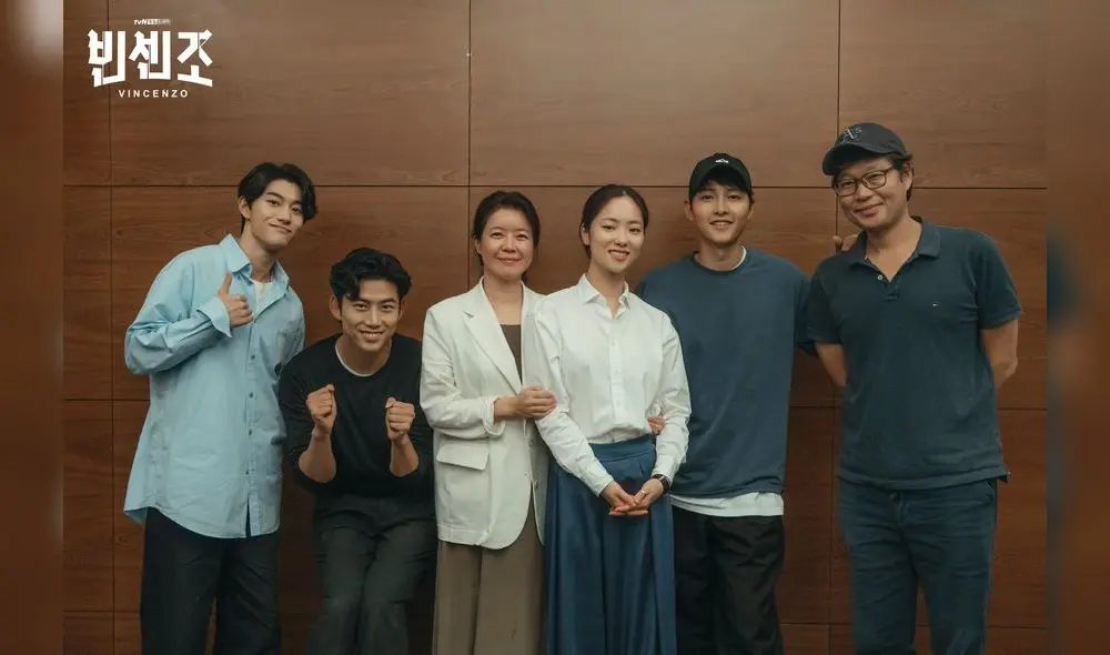 Equipo Vincenzo previo al rodaje del K-drama. Foto: CJnDrama / Twitter