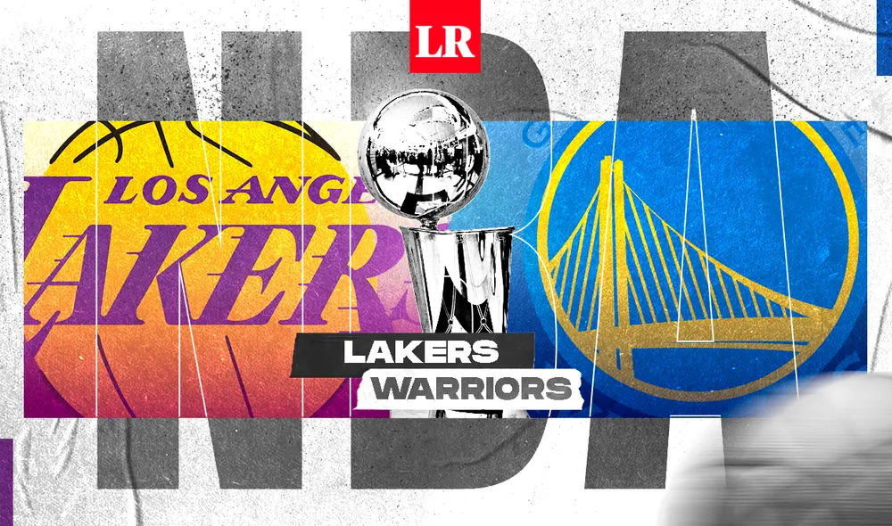 Lakers enfrenta a Warriors por la NBA. Foto: Composición Fabrizio Oviedo/La República