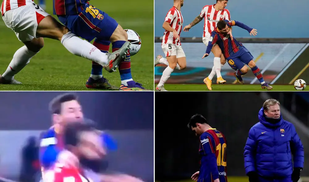 Lionel Messi recibió una tarjeta roja por primera vez jugando por el FC Barcelona. Foto: EFE Lionel Messi recibió una tarjeta roja por primera vez jugando por el FC Barcelona. Foto: EFE