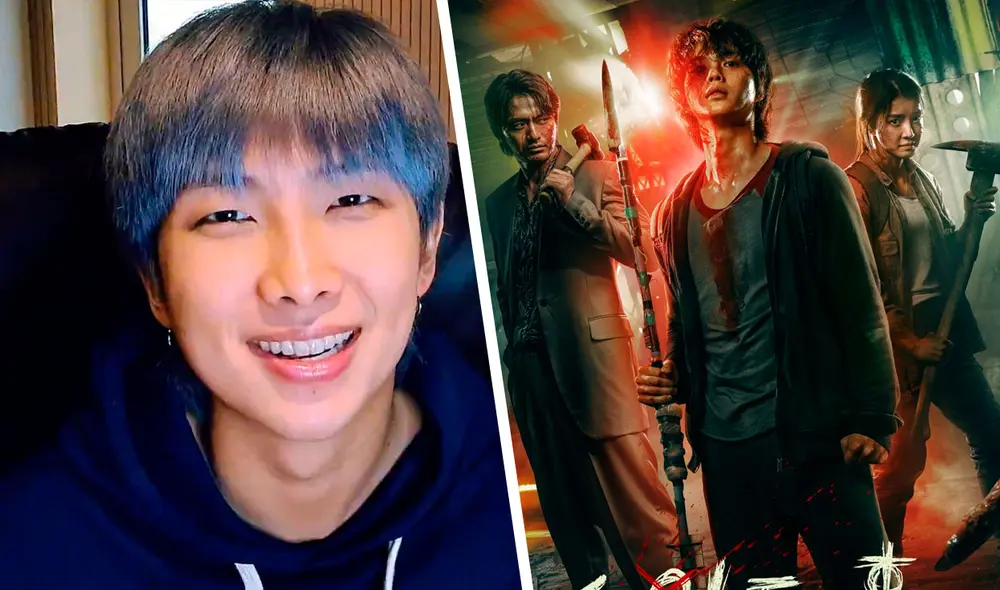 La transmisión de V Live de Namjoon donde habló de Sweet home de Song Kang. Foto: composición LR / V Live / Netflix La transmisión de V Live de Namjoon donde habló de Sweet home de Song Kang. Foto: composición LR / V Live / Netflix