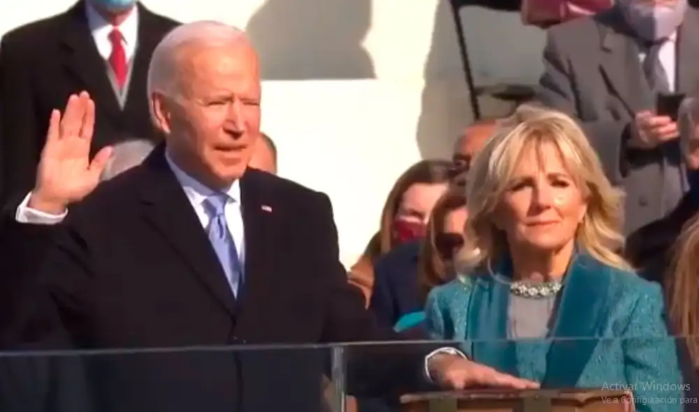 Joe Biden asume este miércoles como nuevo presidente de los EE. UU. en una casi desolada juramentación por los protocolos para evitar la COVID-19. Foto: AFP Joe Biden asume este miércoles como nuevo presidente de los EE. UU. en una casi desolada juramentación por los protocolos para evitar la COVID-19. Foto: AFP