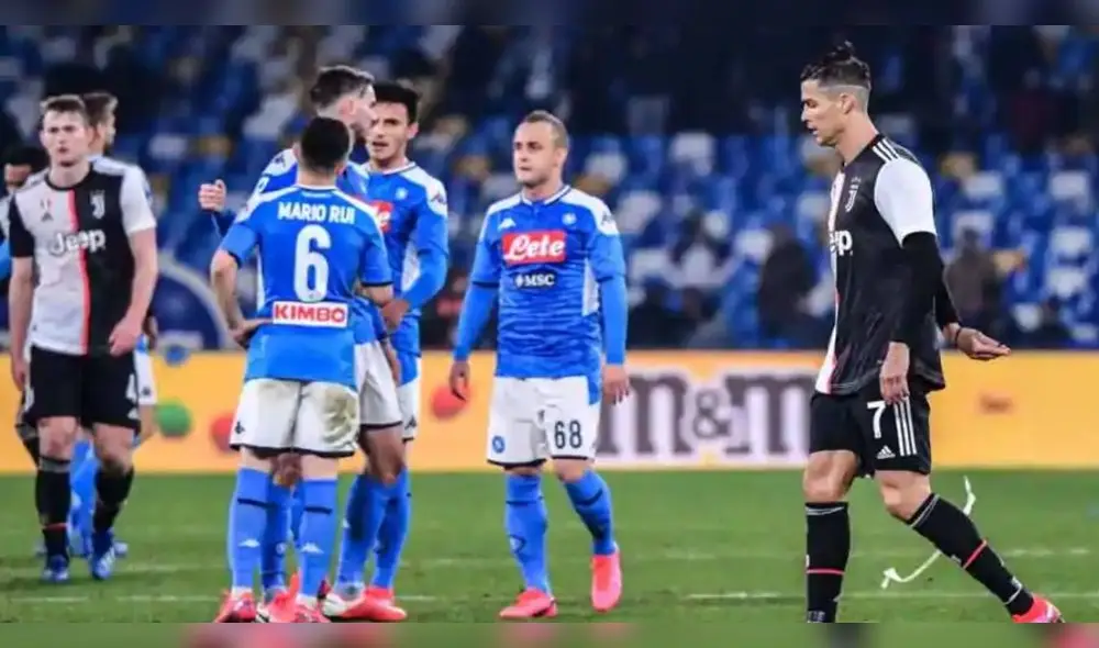 Juventus vs. Napoli juegan por la Supercopa de Italia. Foto: AFP