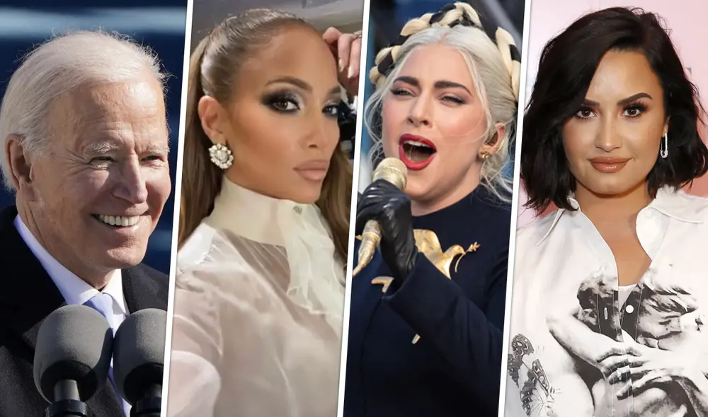 Famosos presentes en la toma de mando de Joe Biden. Fotos: Agencia AFP Famosos presentes en la toma de mando de Joe Biden. Fotos: Agencia AFP