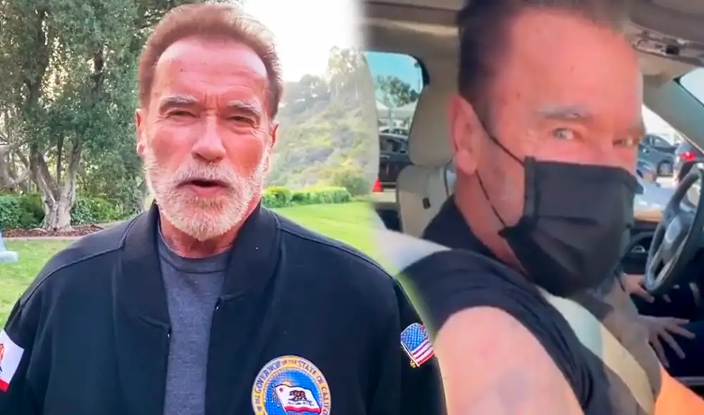 La estrella de Hollywood se sintió feliz de esperar su turno. Foto: capturas Instagram / Arnold Schwarzenegger La estrella de Hollywood se sintió feliz de esperar su turno. Foto: capturas Instagram / Arnold Schwarzenegger