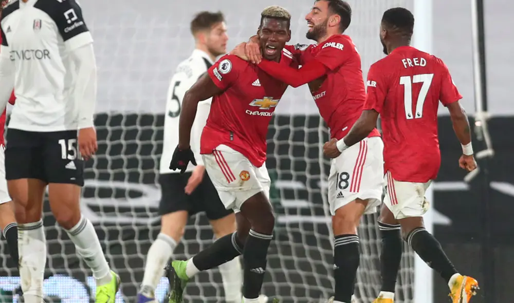 Manchester United venció 2-1 al Fulham y se coloca líder provisional de la Premier League. Foto: AFP Manchester United venció 2-1 al Fulham y se coloca líder provisional de la Premier League. Foto: AFP