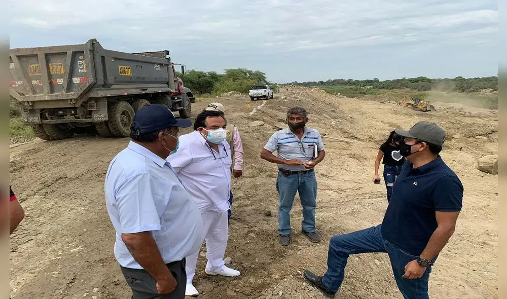Avanzan trabajos en el río Piura. Foto: La República