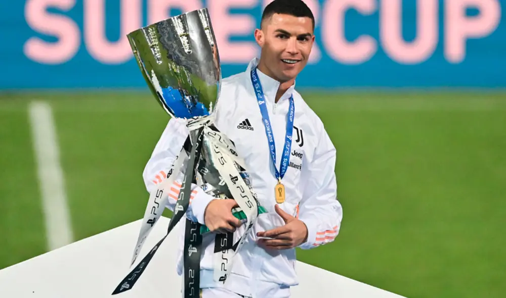 Cristiano Ronaldo anotó en la victoria de la Juventus contra Napoli por la final de Supercopa italiana. Foto: AFP