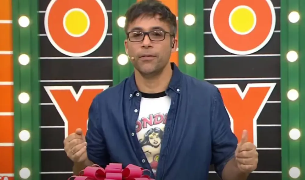 Renzo Schuller le dice adiós al programa producido por Gisela Valcárcel. Foto: captura América TV