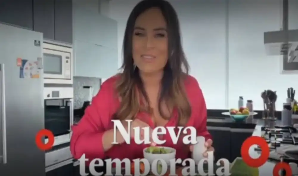 Ethel Pozo emocionada por la nueva temporada de América hoy. Foto: captura América TV Ethel Pozo emocionada por la nueva temporada de América hoy. Foto: captura América TV