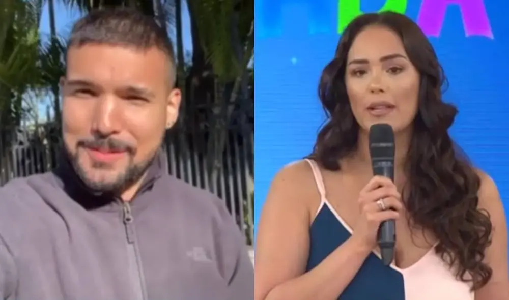 Ezio Oliva, desde Miami, saluda a Karen Schwarz por su cumpleaños. Foto: captura de Latina Ezio Oliva, desde Miami, saluda a Karen Schwarz por su cumpleaños. Foto: captura de Latina