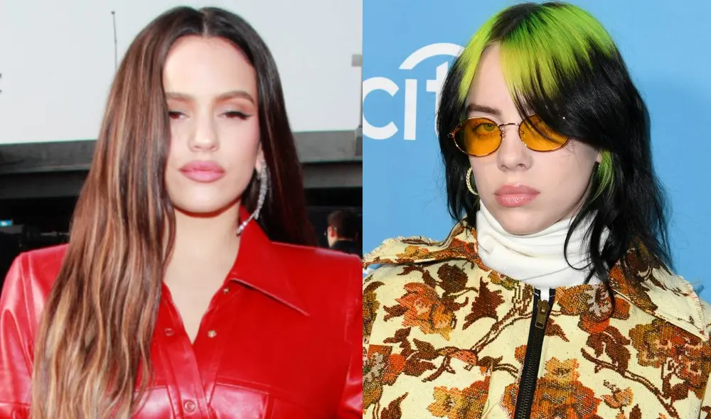 Rosalía y Billie Eilish confirman el lanzamiento de su nuevo tema "Lo vas a olvidar". Fotos: Agencia AFP