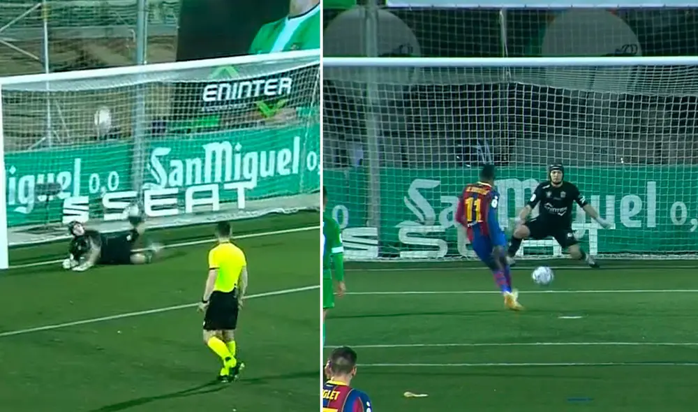 Barcelona y Cornellá se enfrentan por la Copa del Rey. Foto: captura/ESPN Play