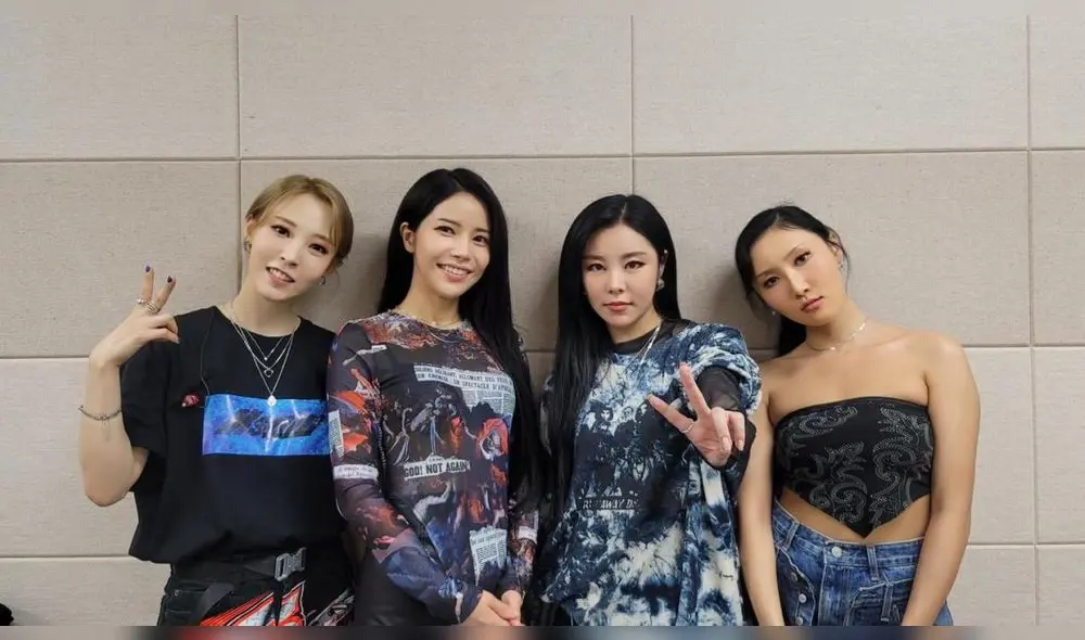 MAMAMOO es una girlband K-pop integrada por las artistas Moonbyul, Solar, Wheein y Hwasa. Foto: Rainbow Bridge World