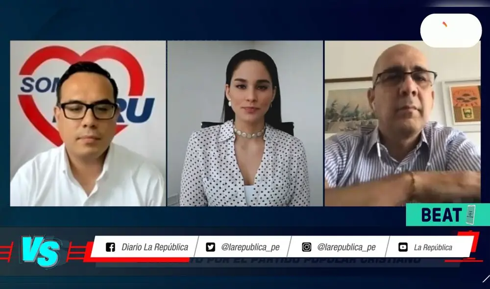 Pablo Secada del PPC y José Jerí de Somos Perú en #VersusElectoral. Foto: captura/ RTV Pablo Secada del PPC y José Jerí de Somos Perú en #VersusElectoral. Foto: captura/ RTV