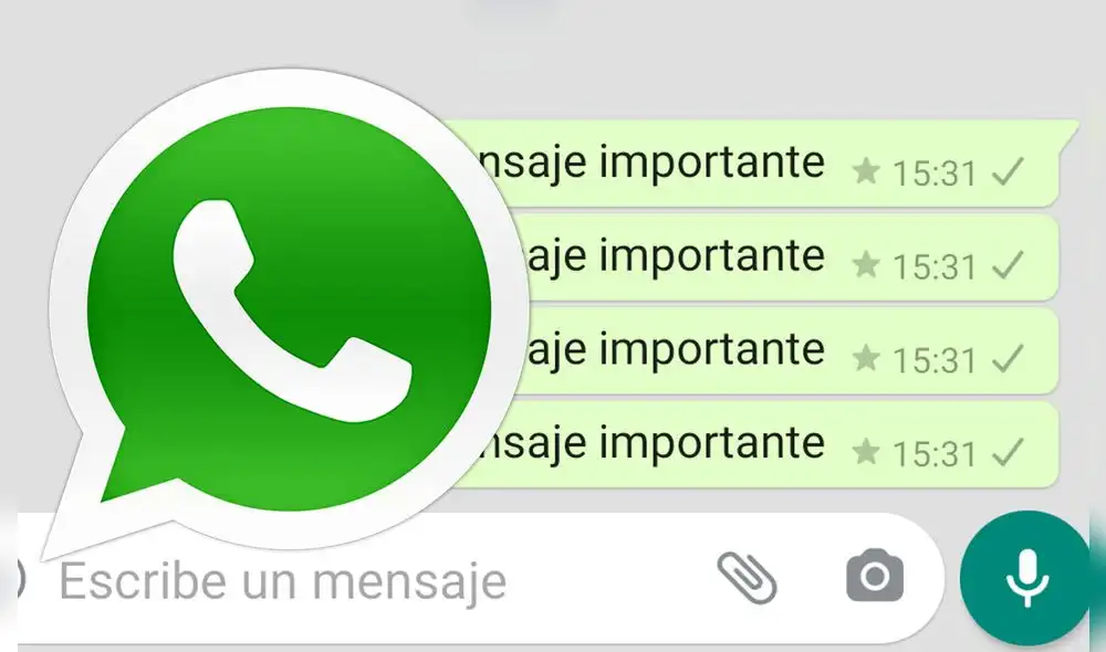 Marcar un mensajes de WhatsApp como destacado es muy sencillo. Foto: captura LR Marcar un mensajes de WhatsApp como destacado es muy sencillo. Foto: captura LR