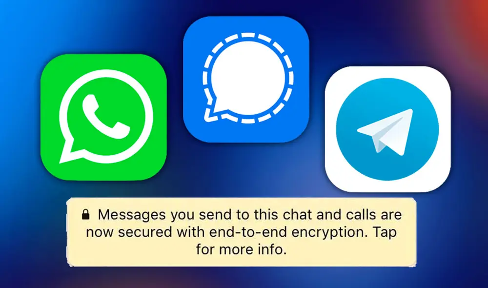 ¿Es Telegram más segura que WhatsApp, o acaso Signal es una mejor opción? Aquí te explicaremos cada detalle de cómo estas apps protegen tus mensajes. Foto: WhatsApp/Telegram/Signal, composición