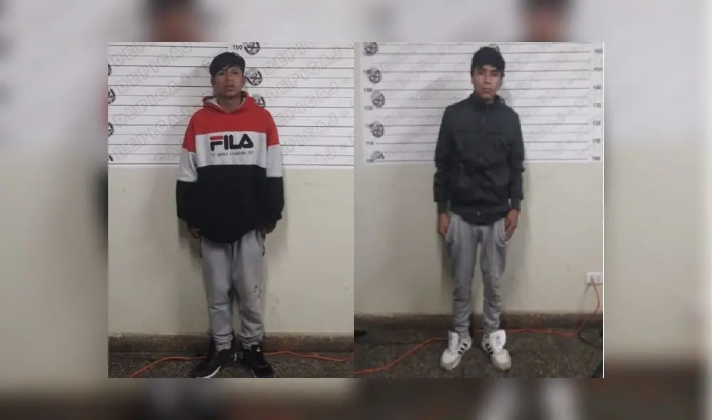 Los sujetos fueron capturados cuando huían con cosas robadas. Foto: PNP