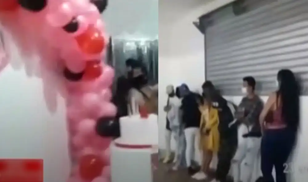 Jóvenes recibieron una sanción de 350 soles por incumplir con las medidas sanitarias. Foto: captura de América Jóvenes recibieron una sanción de 350 soles por incumplir con las medidas sanitarias. Foto: captura de América