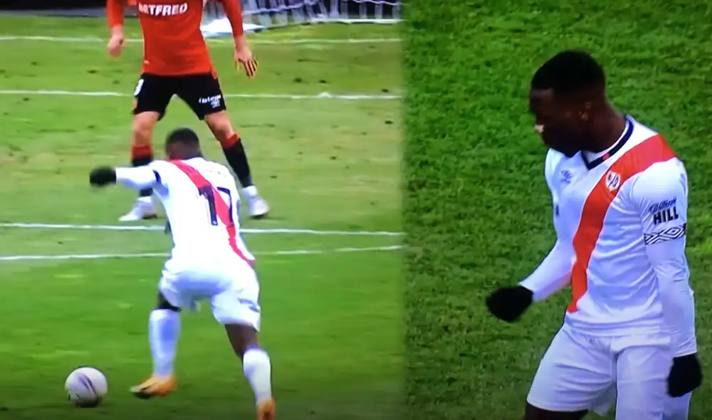 Advíncula sumó su primer gol de la temporada 2020/2021 del torneo de ascenso español. Foto: captura de DirecTV Sports