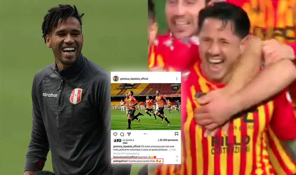 Lapadula tuvo un amena interacción con Gallese en Instagram tras regresar al gol. Foto: composición La República