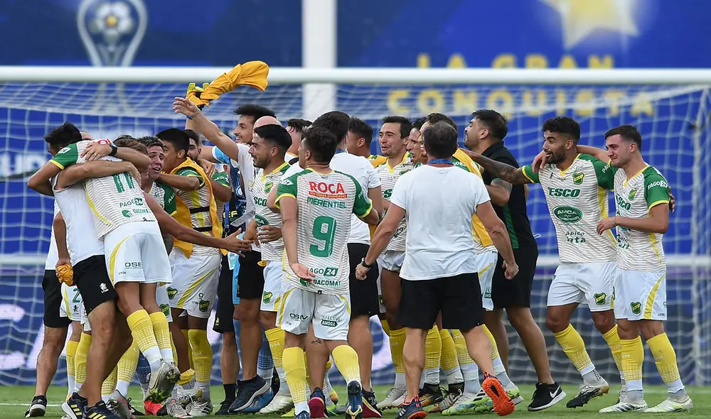 Defensa y Justicia goleó a Lanús y se convirtió en el campeón de Copa Sudamericana 2020. Foto: AFP Defensa y Justicia goleó a Lanús y se convirtió en el campeón de Copa Sudamericana 2020. Foto: AFP