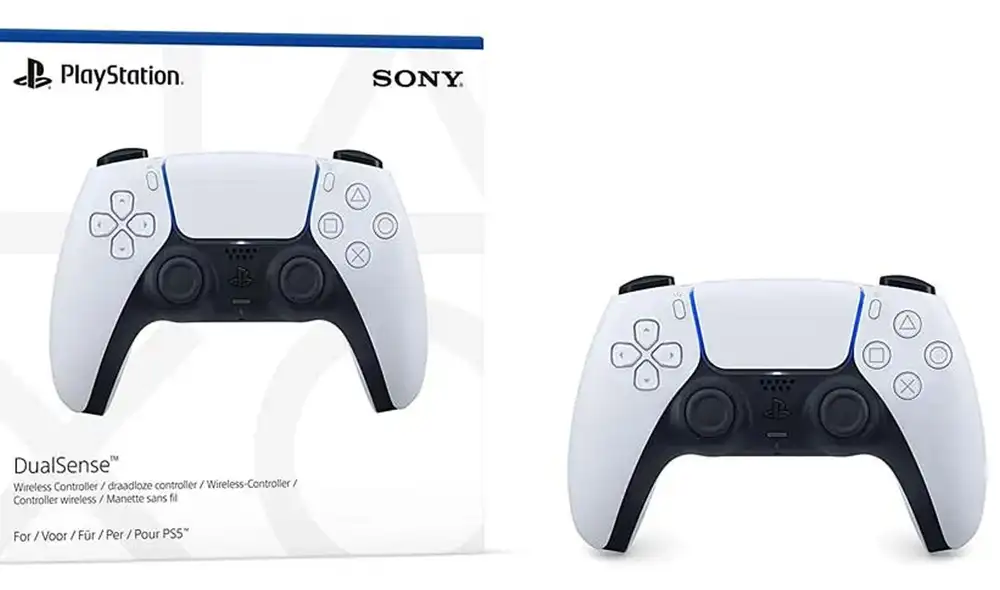 PS5 viene con un mando DualSense. Si quieres uno adicional, tendrás que comprarlo aparte. Foto: Sony PS5 viene con un mando DualSense. Si quieres uno adicional, tendrás que comprarlo aparte. Foto: Sony