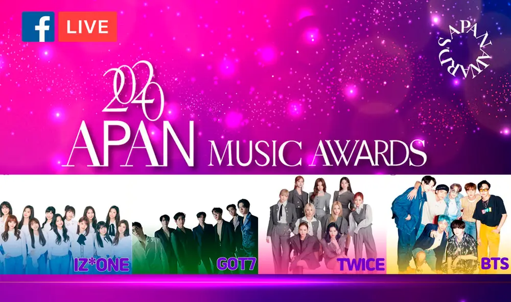 Cómo ver la transmisión de los 2020 APAN Music Awards. Foto: composición LR