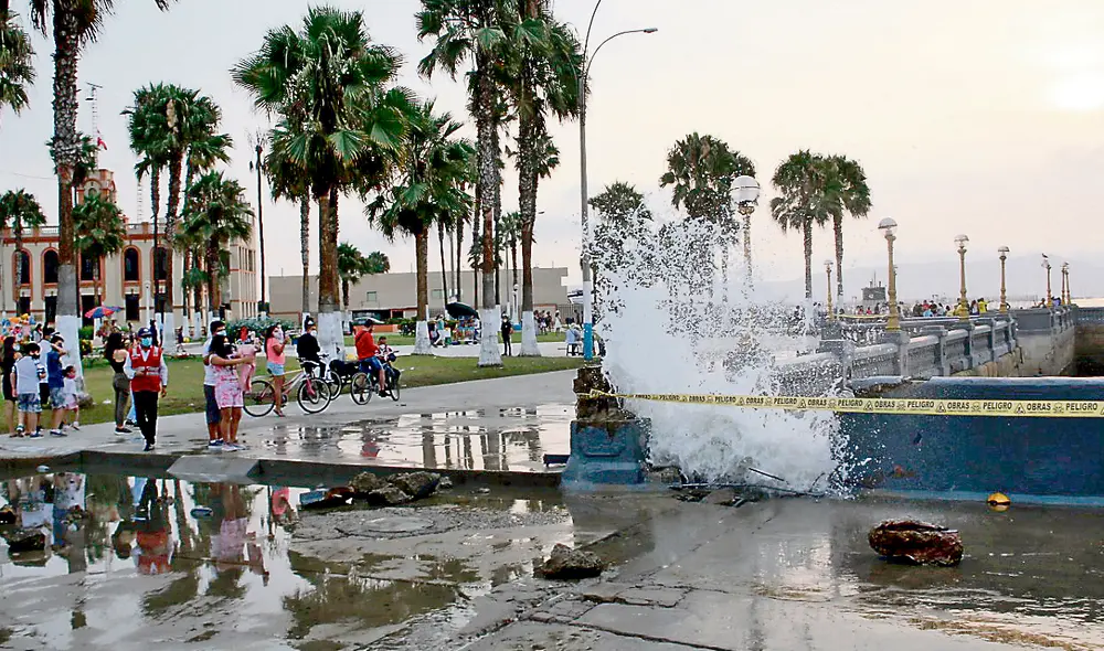 Alerta. Estiman que este lunes recién se estaría normalizando la anomalía en el mar. Foto: difusión Alerta. Estiman que este lunes recién se estaría normalizando la anomalía en el mar. Foto: difusión