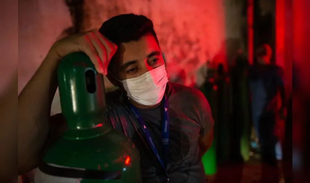 Desde hace dos semanas, Manaos vive una extrema crisis sanitaria debido al aumento de casos de Covid-19 y a la falta de oxígeno medicinal. Foto: AFP.