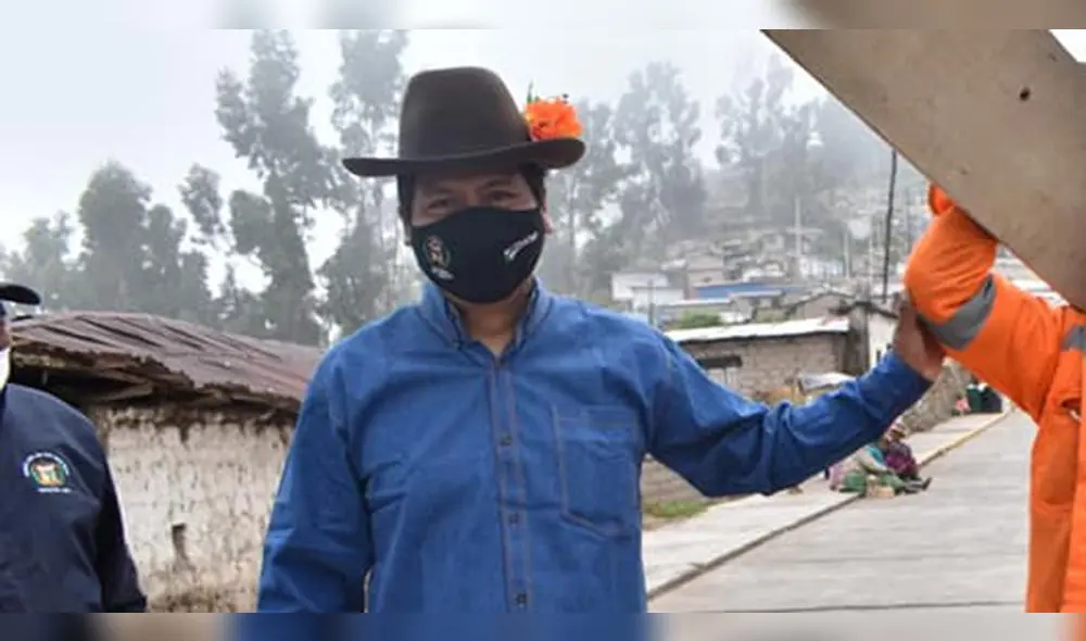 El Alcalde Ubaldo Cuayla Taco se mostró confiado en que no será revocado. Foto: Municipalidad de San Cristóbal