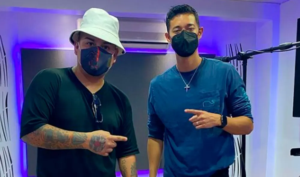 Tony Succar visitó el Callao para acudir a un estudio de grabación y trabajar con el cantante César Vega. Foto: Tony Succar Instagram