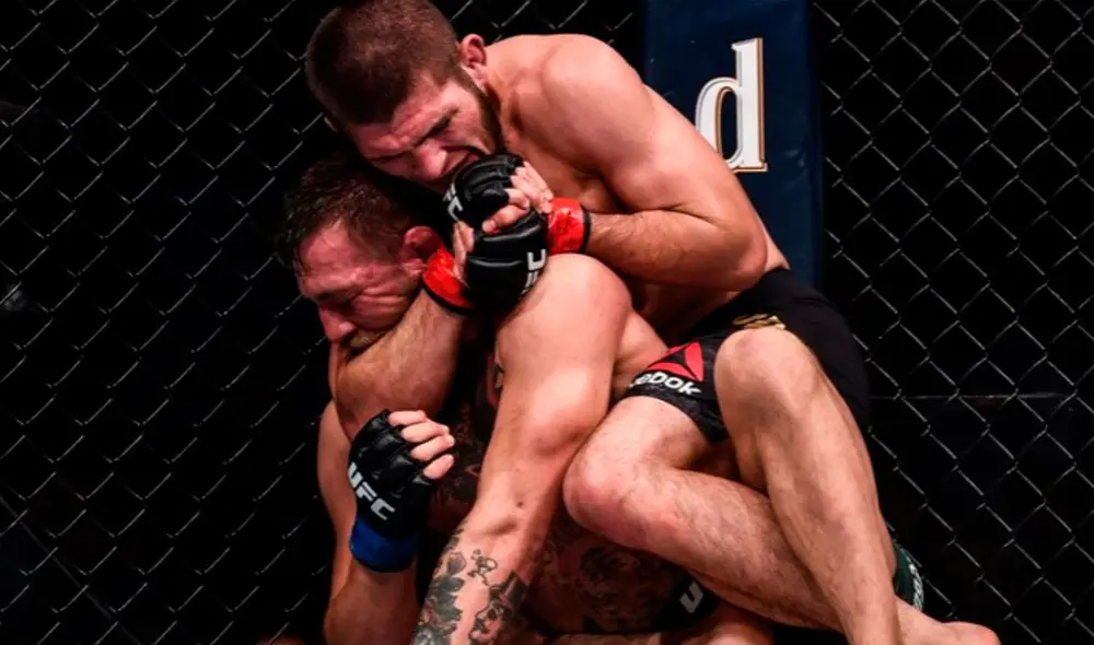 Khabib venció a Conor por sumisión. Foto: UFC