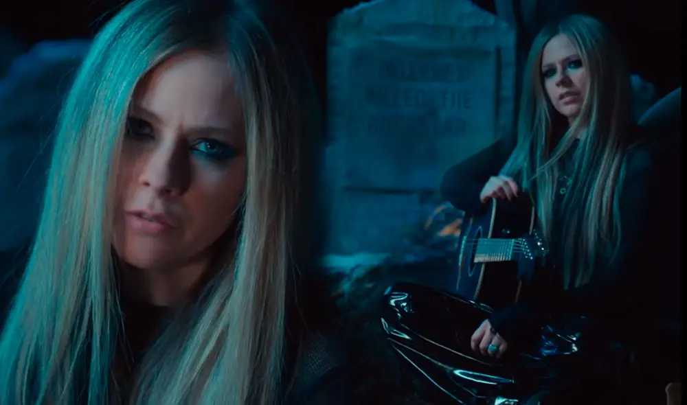 Avril Lavigne regresa a sus orígenes musicales con el single Flames en colaboración con MOD SUN. Foto: captura Flames / YouTube Avril Lavigne regresa a sus orígenes musicales con el single Flames en colaboración con MOD SUN. Foto: captura Flames / YouTube