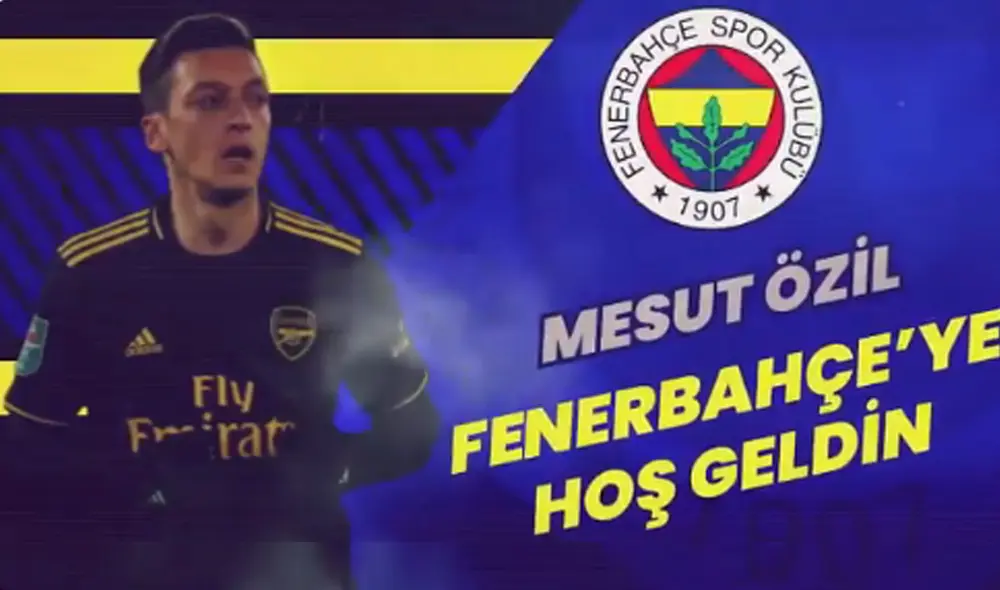 El contrato entre Mesut Özil y Fenerbahçe tiene vigencia por más de tres años. Foto: captura de Fenerbahçe