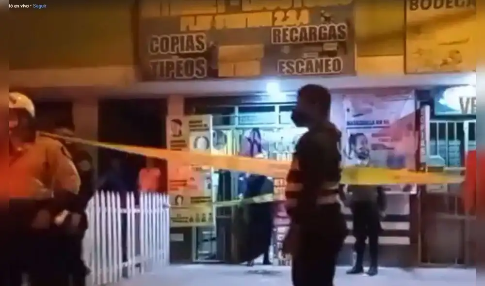 Efectivos de la PNP llegaron al lugar para iniciar las investigaciones. Foto: captura de Ventanilla TV