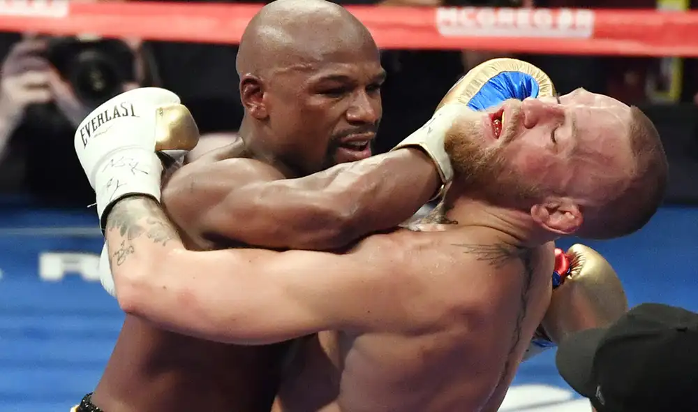 Floyd Mayweather y Conor McGregor se vieron las caras en el año 2007 en la denominada 'Pelea del siglo'. Foto: AFP